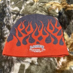 Y2K Flame Beanie